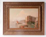 Nicolas De Corsi, Glimpse of the sea, framed