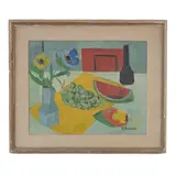 Amedeo Ruggiero, Still life pure colors, framed