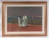 Lorenzo Palazzi, Leghorn, 1976, framed