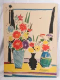 Vase with flowers by Sante Monachesi, offered Mar 2025