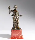 Niccolò Roccatagliata, Chinese girl, Black patinated bronze