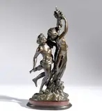 Giovanni Lorenzo Bernini, Apollo and Daphne, Bronze with transparent hazelnut patina;