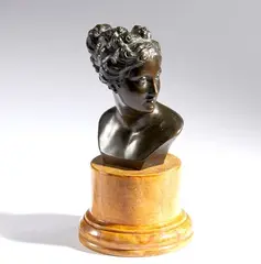 Antonio Canova, Bust of Venus italica, Black patinated bronze;