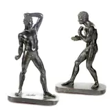 Antonio Canova, The Boxers, This pair of bronzes is taken after Canova's sculptures now in the Belvedere courtyard of the Vatican