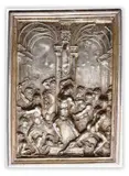 Flagellation of Christ by Galeazzo Mondella detto il Moderno, Autographed silver plaque, offered Mar 2025