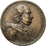 Cesare Fiori, Ranuccio Farnese (1630 – 1694) Duke of Parma and Piacenza, medaglia in bronze; mm