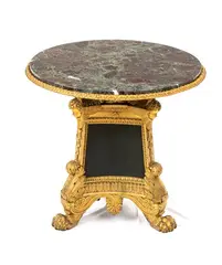 Pierre Philippe Thomire, French gilded bronze Guéridon, Circular in shape