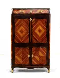 François Rübestück, French Louis XV Secretaire, Rosewood and violet wood veneer