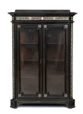 Pogliani Ferdinando, Italian ivory inlaid cabinet, This elegant cabinet represents a significant example of refined Lombard cabinet-making from the second half of