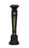 Pogliani Ferdinando, Italian ivory inlaid column, This elegant column represents a significant example of refined Lombard cabinet-making from the second half of