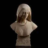Giuseppe Gambogi, Marble bust, Height x width x depth: