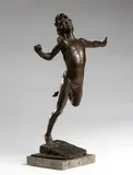 Giuseppe Renda, Bronze sculpture, Depicting a Child dancing. Signed “G. Renda” and stamp of the Chiurazzi foundry in Naples.