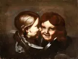 Pair of cherubs by Giovanni Antonio Galli Lo Spadarino, Il tema dei cherubini, offered Feb 2025