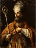 Mattia Preti, Saint Ambrogio, The painting is accompanied by an expertise by Prof. Nicola Spinosa.