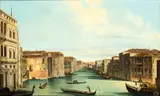 Giuseppe Bernardino Bison, View of the Canal Grande towards Rialto, The painting is accompanied by an expertise by Prof. Dario Succi.