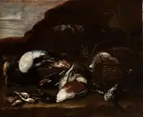 Still life with game in a landscape by Joannes Hermans Monsù Aurora, Di Johannes Hermans, offered Feb 2025