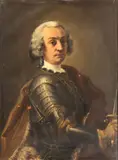 Luigi Crespi, Portrait of a gentleman in arms, Oil on canvas