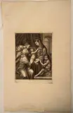Cosimo Mogalli, Sacra Famiglia, da Raffaello, etching and bulino