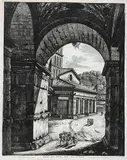 Luigi Rossini, Veduta dell'Interno dell'Arco di Giano