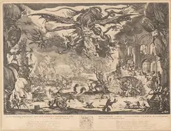 Le tentazioni di Sant'Antonio by Jacques Callot, etching, offered Jan 2025