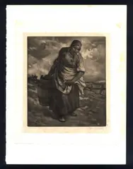 Ae Day as to the Well", 1888-94 by William Strang, mezzotinto, offered Jan 2025