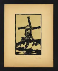 Il Mulino by Ebba Holm, xilografia, offered Jan 2025