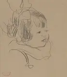 Antonio Ambrogio Alciati, Ritratto di bambina, pencil on paper