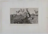 Celestino Turletti, La famiglia, 1888, dal dipinto di Niccolò Cannicci. etching