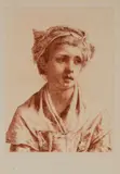 Paul Rajon, Ninette, etching ad inchiostro color sanguigna