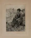 Domenico Rabioglio, Madre!, 1895, etching