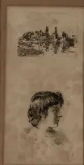 Louis van Engelen, Lavandaie | Ritratto di un ragazzo, etching