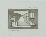 Mario Radice, Ex Libris di Evaristo Navarra, etching and acquatinta
