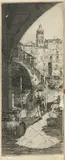 Guido Colucci, Ponte del Rialto a Venezia, 1907, etching