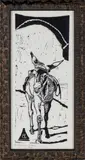 Elda Cuttitta Cesarano, Un asino, 1965, Xilografia