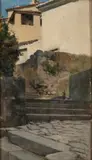 Adolf Hirémy-Hirschl, View from a village
