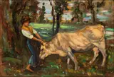 Alessandro Milesi, Peasant with ox