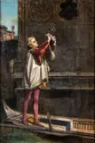 Tranquillo Cremona, Paggio che riceve i fiori, 1853