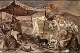 Giovanni Brancaccio, Sketch, people by the river, 1942
