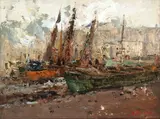 Ezelino Briante, Boats in the harbour