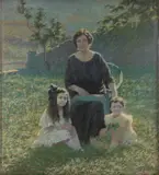 Carlo Prada, Family portrait, 1922