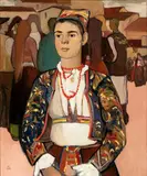 Amilcare Bia, Lady in Sardinian costume