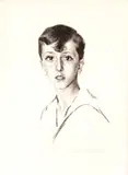 Amelia Ambron Almagià, Young man portrait, 1917