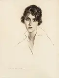 Amelia Ambron Almagià, Female portrait, 1918