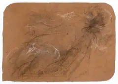 Naked woman by Antonio Mancini, Pencil and white lead on paper, offered Dec 2024