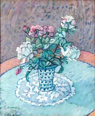 Piero Marussig, Vase with flowers, 1916