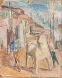 Ferruccio Ferrazzi, Sketch for the painting Toro Legato, 1927