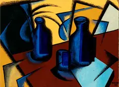 Yellow still life by Pippo Oriani, 1933, offered Dec 2024