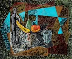Still life with fruit by Pippo Oriani, 1935, offered Dec 2024