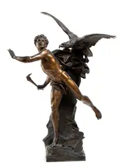 Émile Louis Picault, La pensée, Engraved signature on the base: E. Picault