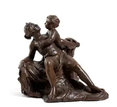 Alceo Dossena, Maternity, 1935, Engraved signature and date on the base: Alceo Dossena